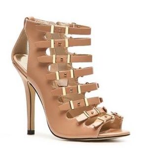 HeartSoul Desiree cage sandal high heels
